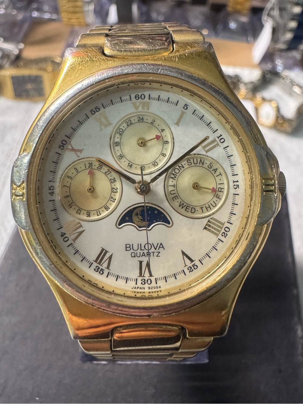 Bulova Gold Tone Multi-Function Men's Quartz Watch